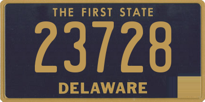 DE license plate 23728