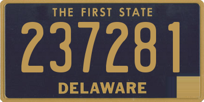 DE license plate 237281