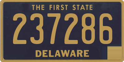 DE license plate 237286
