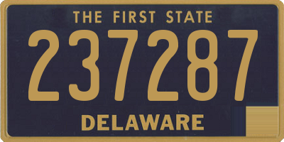 DE license plate 237287