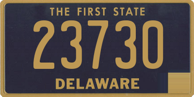 DE license plate 23730