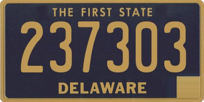 DE license plate 237303
