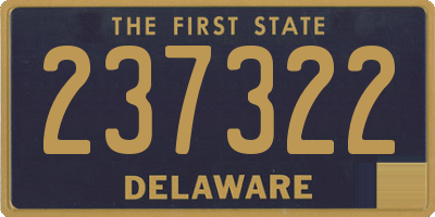 DE license plate 237322
