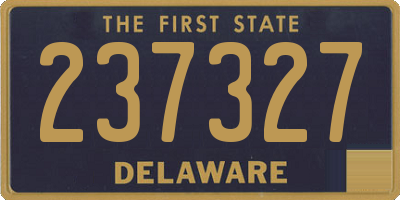 DE license plate 237327