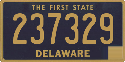 DE license plate 237329