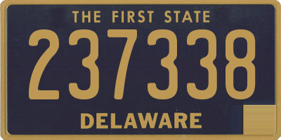 DE license plate 237338