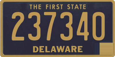 DE license plate 237340