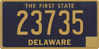 DE license plate 23735