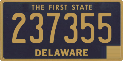 DE license plate 237355