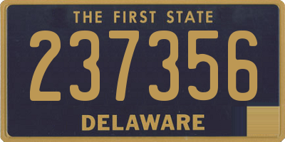 DE license plate 237356