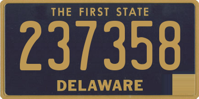 DE license plate 237358