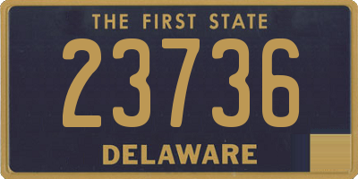 DE license plate 23736