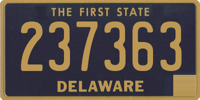 DE license plate 237363