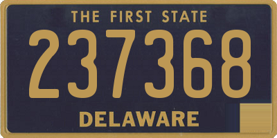 DE license plate 237368