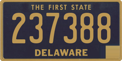 DE license plate 237388