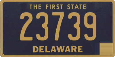 DE license plate 23739