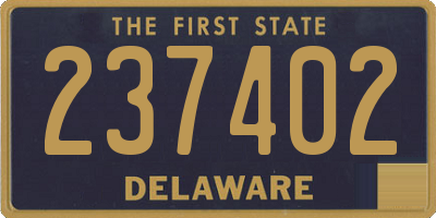 DE license plate 237402