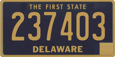 DE license plate 237403