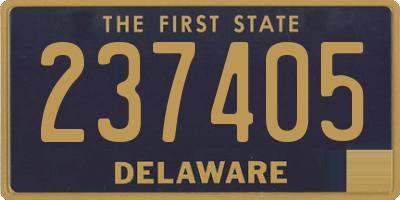 DE license plate 237405