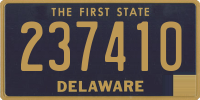 DE license plate 237410