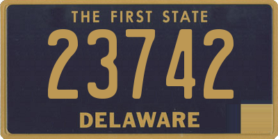 DE license plate 23742