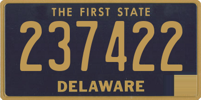 DE license plate 237422