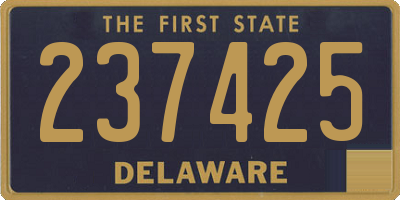 DE license plate 237425