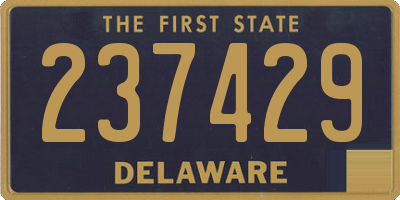 DE license plate 237429