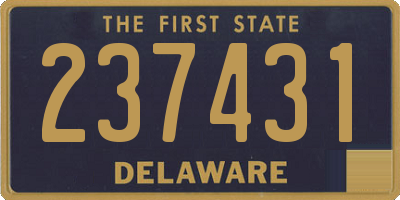 DE license plate 237431