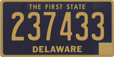 DE license plate 237433