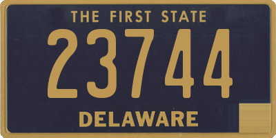 DE license plate 23744