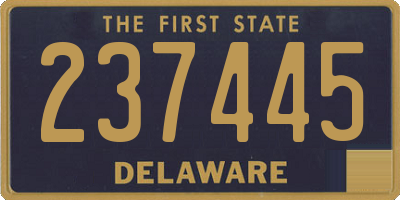 DE license plate 237445