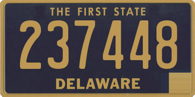 DE license plate 237448