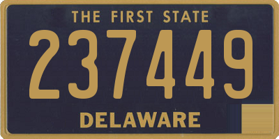 DE license plate 237449