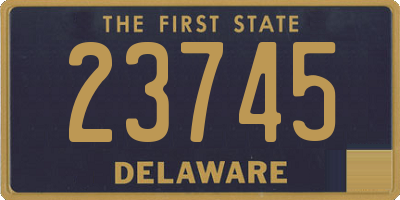 DE license plate 23745