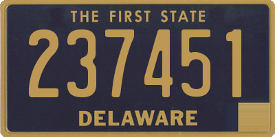 DE license plate 237451