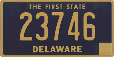 DE license plate 23746