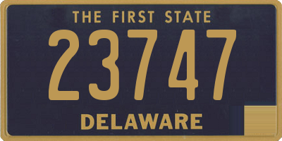 DE license plate 23747