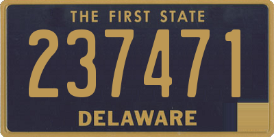 DE license plate 237471