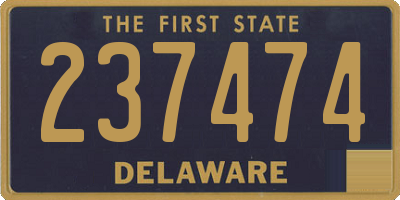 DE license plate 237474