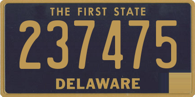 DE license plate 237475