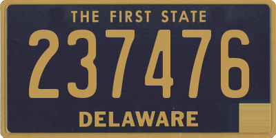 DE license plate 237476