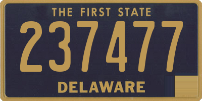 DE license plate 237477