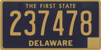 DE license plate 237478