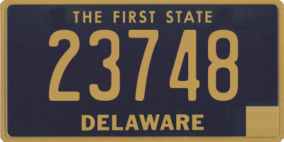 DE license plate 23748