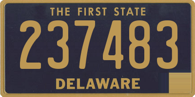 DE license plate 237483