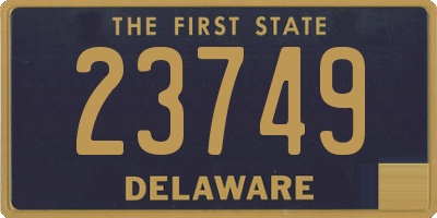 DE license plate 23749