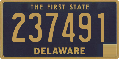 DE license plate 237491
