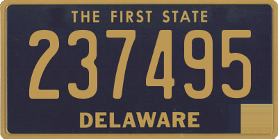 DE license plate 237495