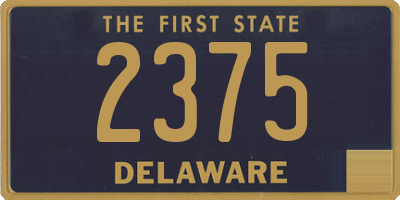 DE license plate 2375